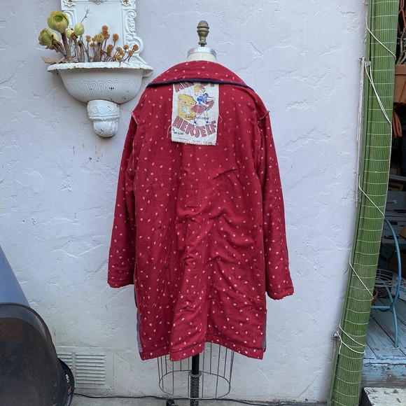 LADY LANCASTER The Market Jacket Coat Vintage Quilt Handmade Wearable Art - Picture 5 of 16